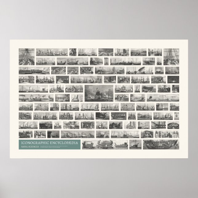 Iconography - Naval Sciences Scenes Poster (Front)