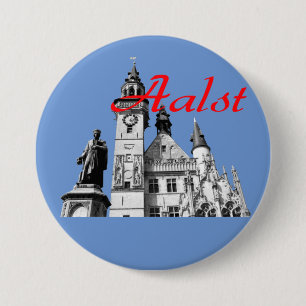 Icons of Aalst, Belgium Souvenir 7.5 Cm Round Badge