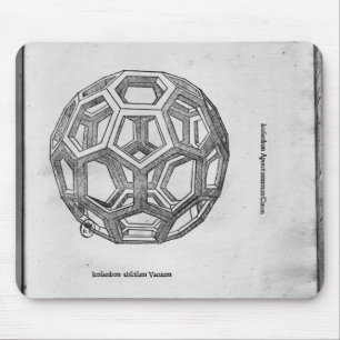 Icosahedron, from 'De Divina Proportione' Mouse Pad