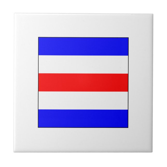 ICS Flag C Ceramic Tile (Front)