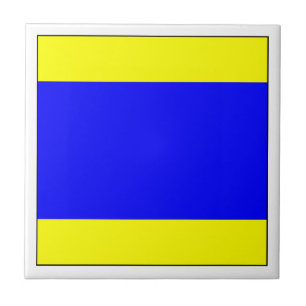 ICS Flag D Ceramic Tile