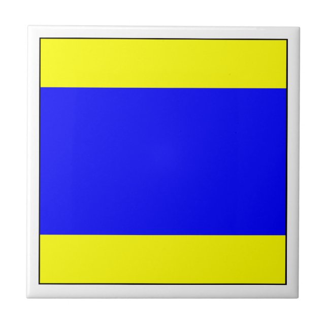 ICS Flag D Ceramic Tile (Front)