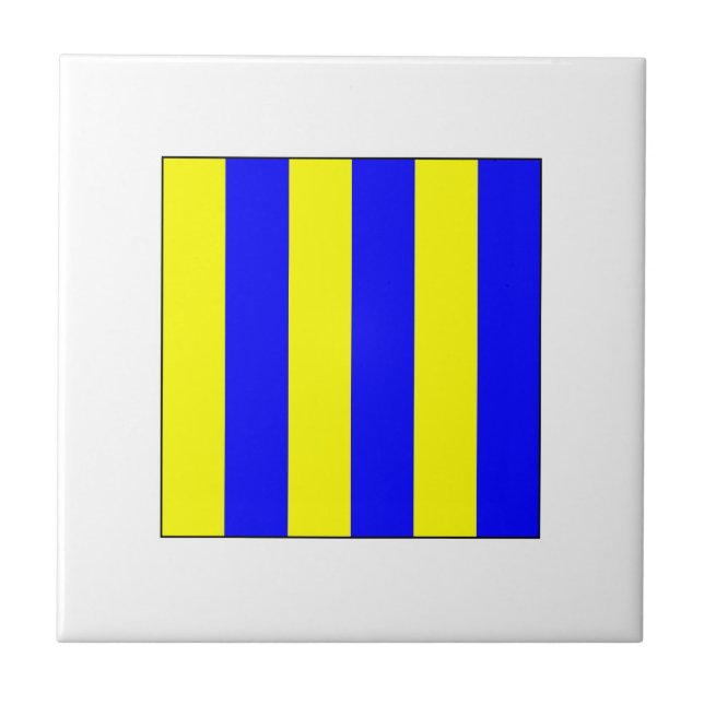 ICS Flag G Ceramic Tile (Front)