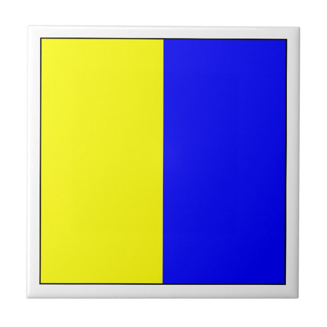 ICS Flag K Ceramic Tile (Front)