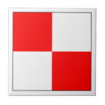 ICS Flag U Ceramic Tile<br><div class="desc">Show pride for your military and display this flag for Allied Flag Number</div>