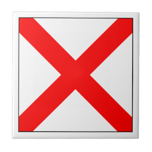 ICS Flag V Ceramic Tile