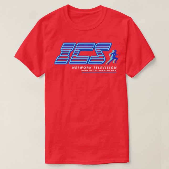 ICS Network Television Home of The Running Man T-Shirt (Design Front)
