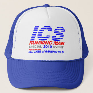 ICS Running Man Faded Trucker Hat