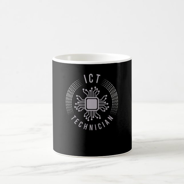 ICT for ICT Technician and Information Technology Coffee Mug (Center)