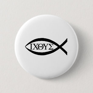 ICTHUS 6 CM ROUND BADGE
