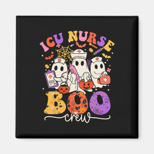 Icu Boo Crew Costume Funny Nurse Ghost Halloween Magnet