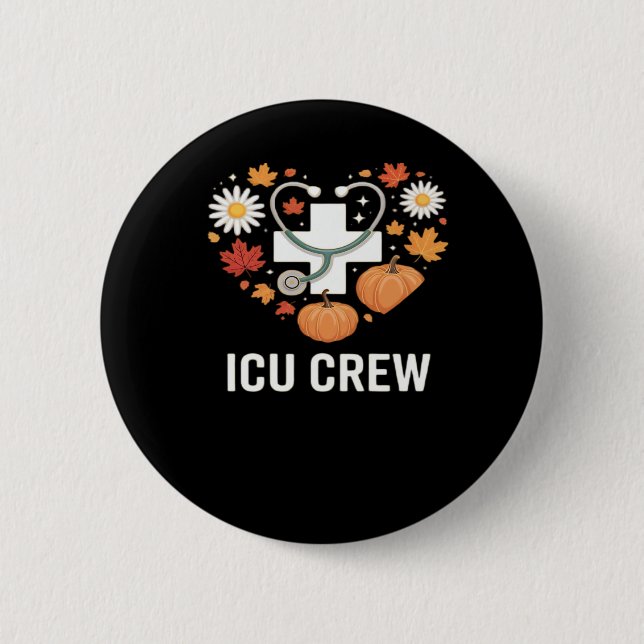 icu crew Classic T-Shirt 6 Cm Round Badge (Front)