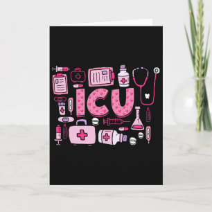 Icu Happy Valentines Day Intensive Care Unit Nurse Card