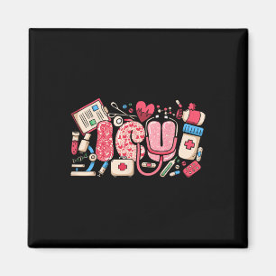 Icu Happy Valentines Day Intensive Care Unit Nurse Magnet