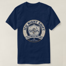 ICU Night Shift Nurse Badge Shirt | Critical Care 