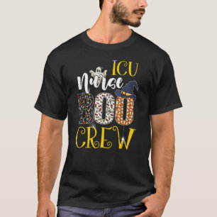 ICU Nurse Boo Crew Halloween Costume Boo Ghost Spi T-Shirt
