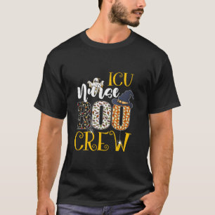 ICU Nurse Boo Crew Halloween Costume Boo Ghost Spi T-Shirt