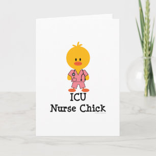 ICU Nurse Chick Greeting Card