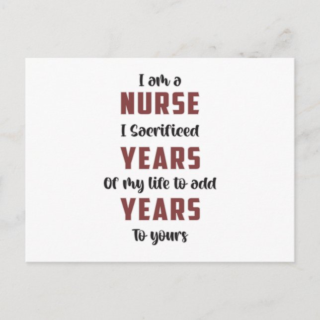 ICU Nurse Emergency Ambulance Medicine Hospital Postcard (Front)