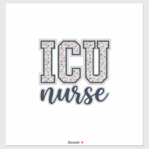 ICU Nurse Floral Varsity Shirt Design_1