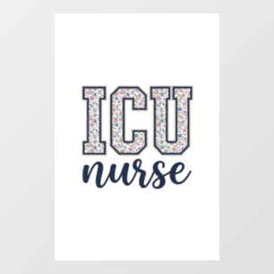 ICU Nurse Floral Varsity Shirt Design_1