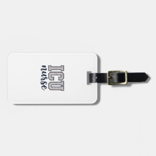 ICU Nurse Floral Varsity Shirt Design_1 Luggage Tag