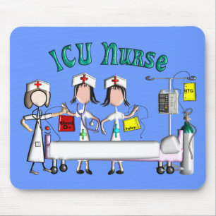 ICU Nurse Gifts Unique 3D Artist Graphics Mouse Pad