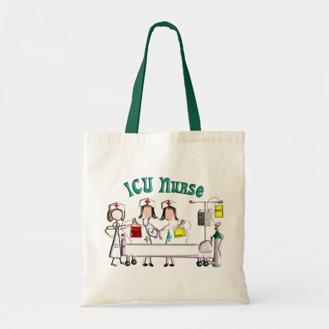 ICU Nurse Gifts Unique 3D Artist Graphics Tote Bag (Front)