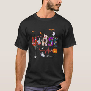Icu Nurse Intensive Care Unit Nursing Halloween Co T-Shirt
