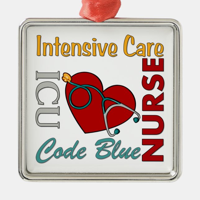 ICU - Nurse Metal Tree Decoration (Front)