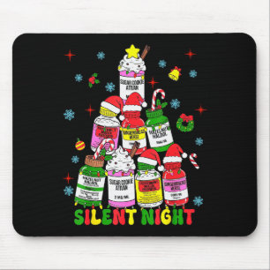 Icu Nurse Silent Night Profol Christmas Tree Merry Mouse Pad