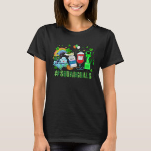 ICU Nurse Squad Goals ICU Nurse Crew St Patrick s T-Shirt