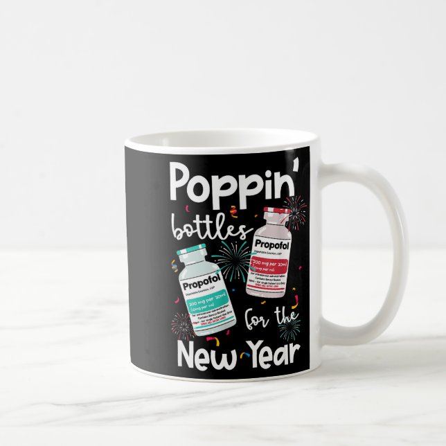 Icu Nurses New Year Eve Outfits Pn Bottles Cu Er N Coffee Mug (Right)