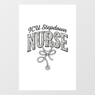 ICU Stepdown Nurse Vintage Floral Stethoscope Shir