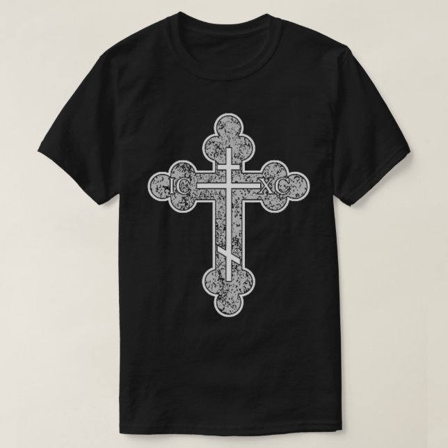 ICXC Cross Eastern Orthodox Christianity Jesus Chr T-Shirt (Design Front)