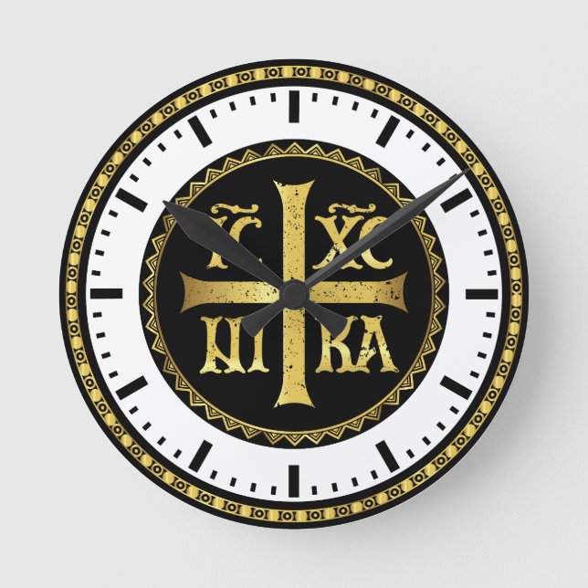 ICXC Jesus II Round Clock (Front)