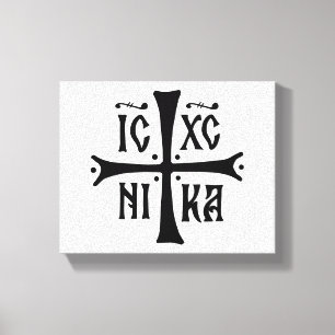 ICXCNIKA cross orthodox religion christianity symb Canvas Print