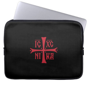 ICXCNIKA cross orthodox religion christianity symb Laptop Sleeve