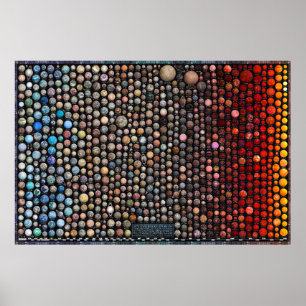 Icy and Rocky Exoplanets - Beautiful Space Poster