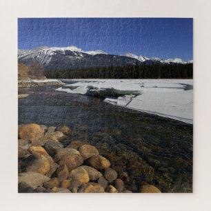 Icy Athabasca River Jigsaw Puzzle