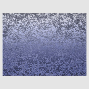 Icy Blue and White Ombre Crackle Pattern Tissue Paper