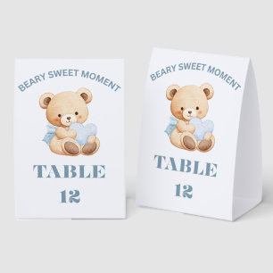 ICY BLUE BEARY SWEET MOMENT BOY BABY SHOWER