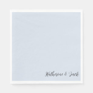 Icy Blue Custom Luncheon Napkins