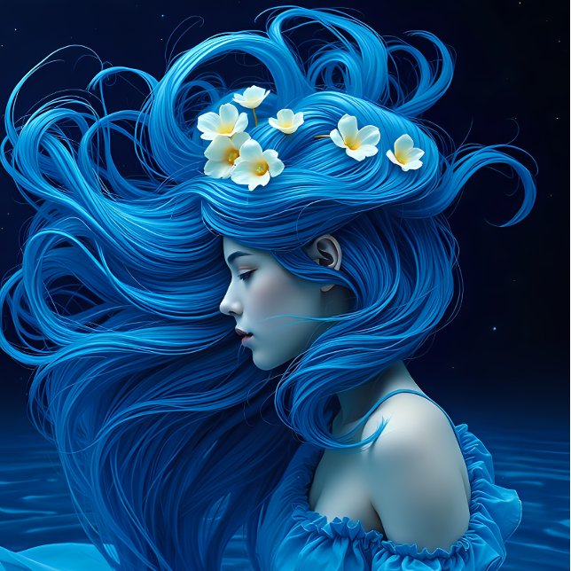 Icy Blue Elegance Decoupage Paper v1 (Creator Uploaded)