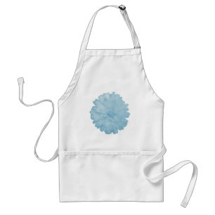 Icy Blue Marigold Apron