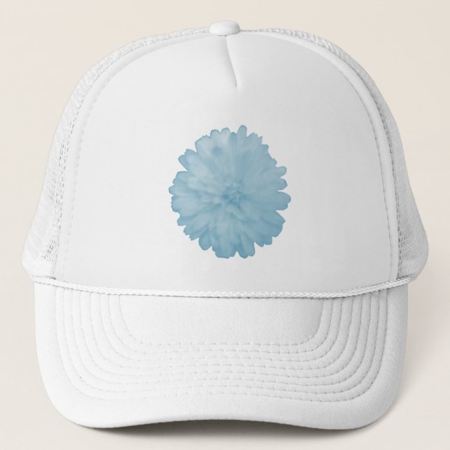 Icy Blue Marigold Hat (Front)