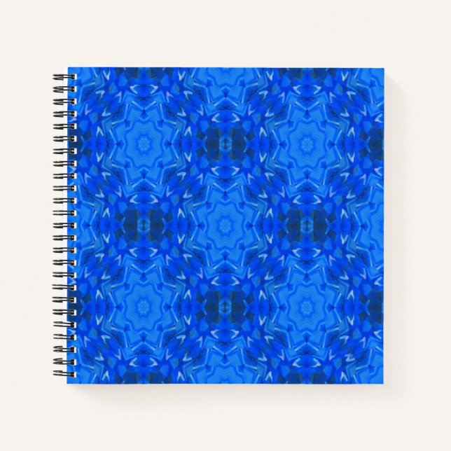 Icy blue snowflakes.... notebook (Front)