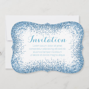 Icy Blue Sprinkle Illusion Invite