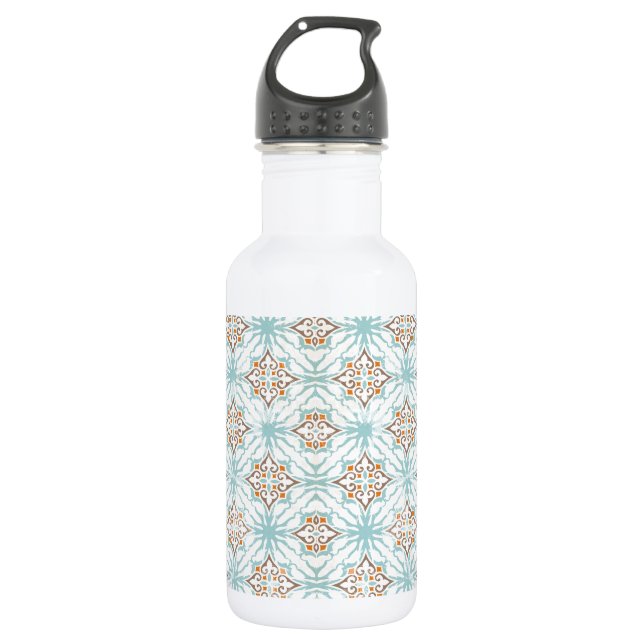 Icy Blue Tan Water Bottle (Front)