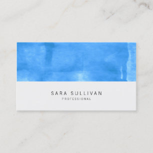 Icy Blue Watercolor Top Professional Business Card